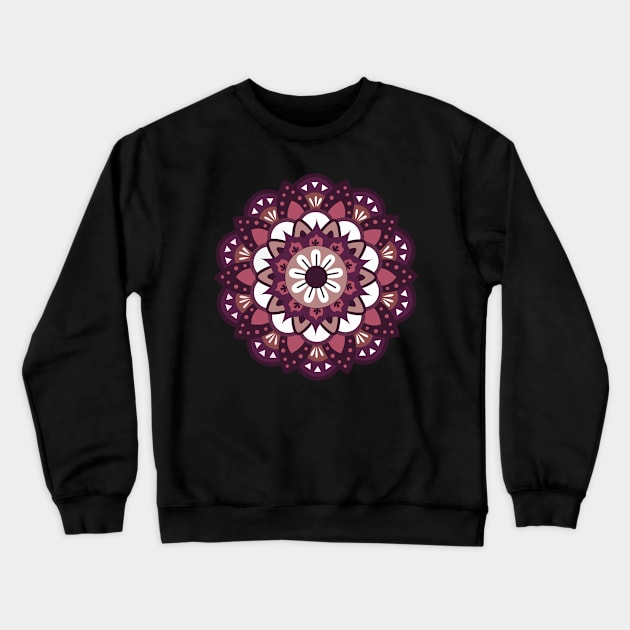 Flower Mandala Sacred Geometry Yogis Meditation Art Yoga Mantra Good Vibes Gift Crewneck Sweatshirt by twizzler3b